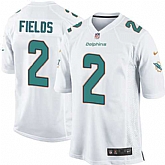 Nike Men & Women & Youth Dolphins #2 Fields White Team Color Game Jersey,baseball caps,new era cap wholesale,wholesale hats